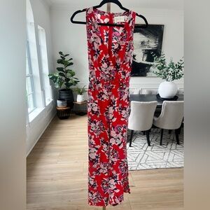 Yumi Kim Red Floral Jumpsuit